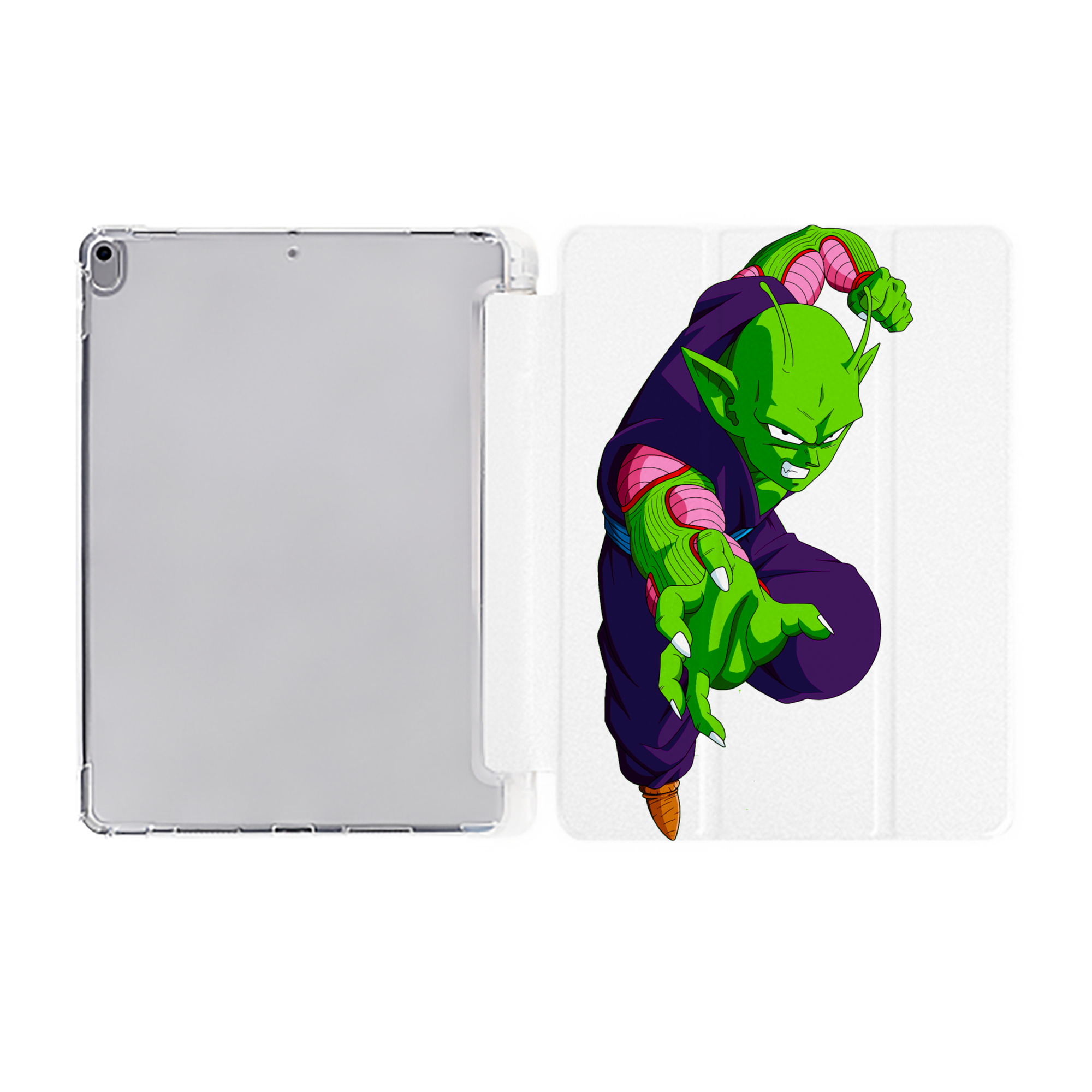 （画像用） ドラゴンボール ピッコロ DRAGON BALL Piccolo IPad ケース ペン収納付き 三つ折りスタンド PUレザー×シリコン 対応機種9.5/10.5/10.9インチ